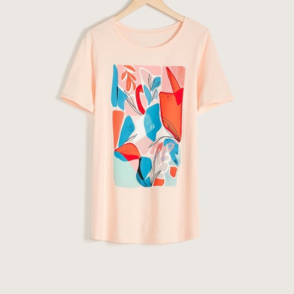 Cute graphic T in‎ pink - Picture 3 of 4